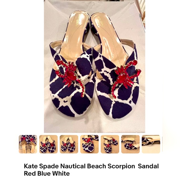Kate Spade! Red scorpion flats! - Picture 3 of 13